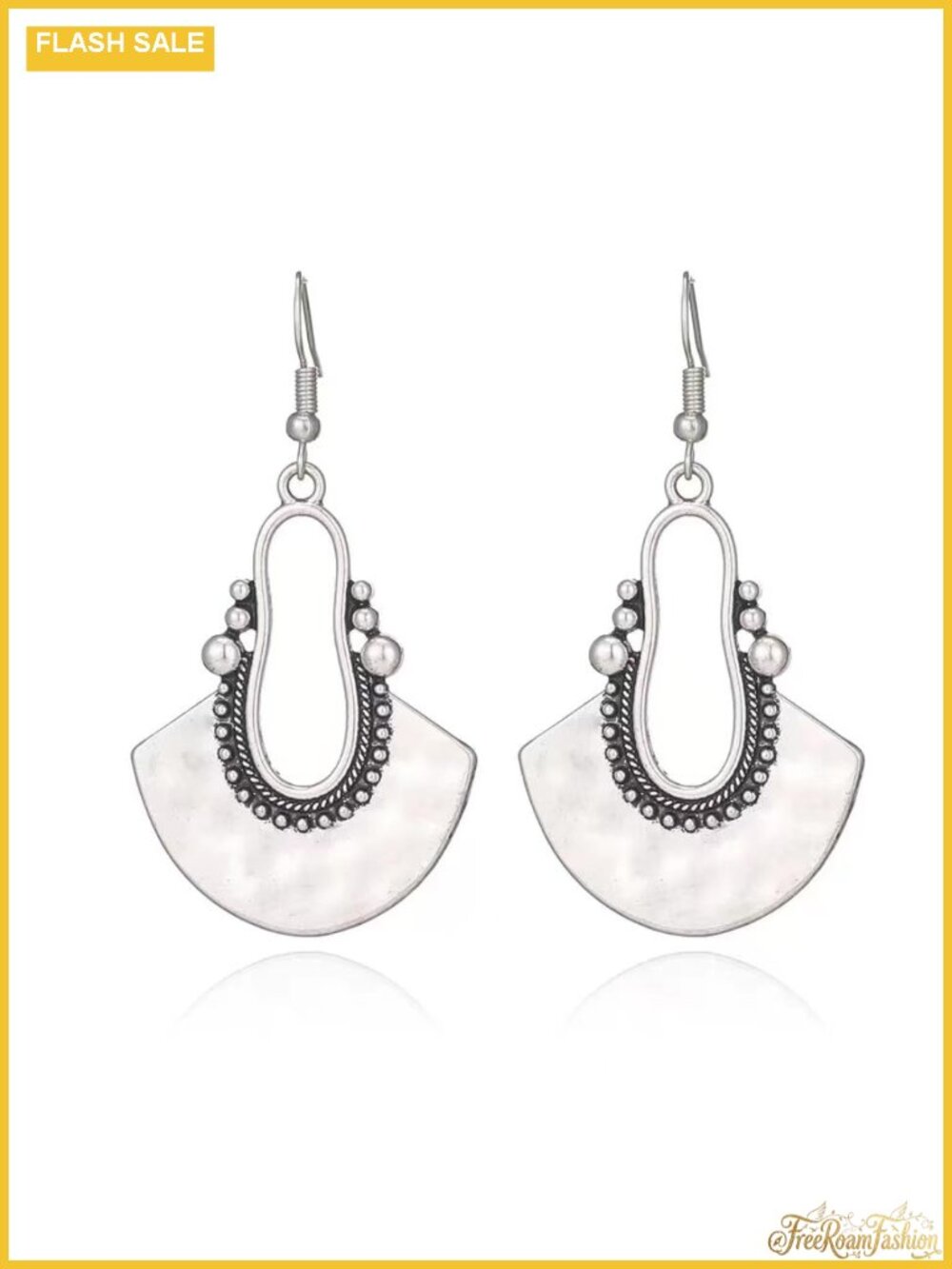Boho Silver Dangle Earrings Leaf Teardrop Crystal Tassel Drop
